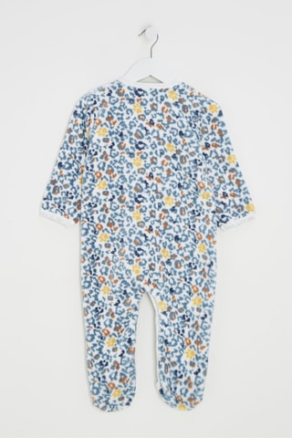 Grenouillère - Bleu canard et blanc