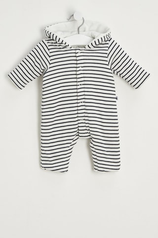 Grenouillère - Blanc eet bleu marine