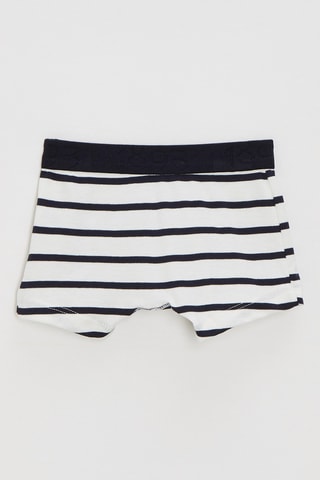 2 boxers - Blanc et bleu nuit