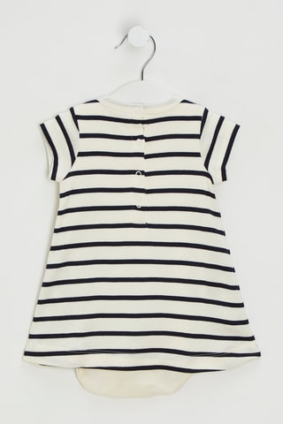 Body-robe - Ecru et noir