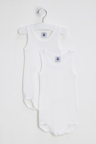 2 bodys sans manches - Blanc