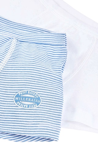 2 boxers - Bleu clair et blanc
