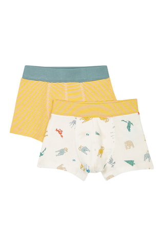 2 boxers - Jaune et blanc