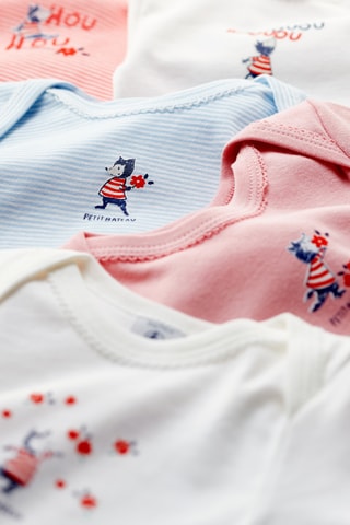 5 bodys - Ciel et rouge