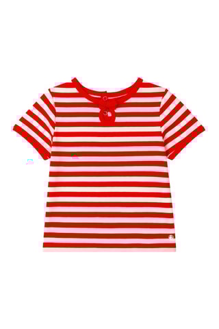 T-shirt - Rouge et blanc