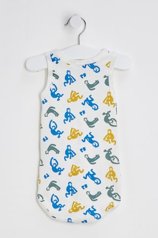 3 bodys - Blanc et jaune