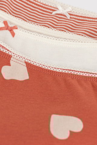 3 culottes - Rouge et blanc