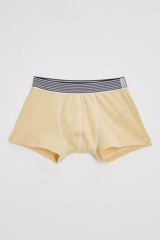 Boxer - Blanc et moutarde