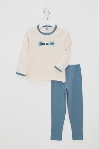 T-shirt et pantalon - Ecru et bleu marine