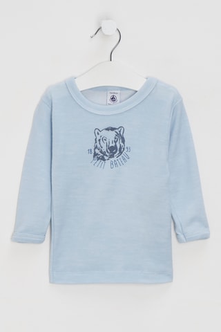 T-shirt en laine - Ciel