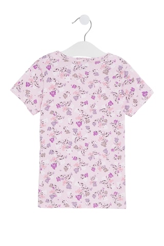 4 t-shirts - Rose et blanc