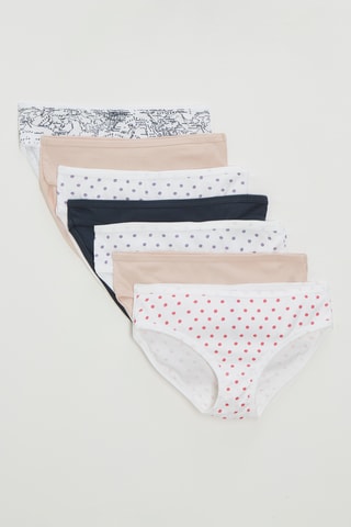 7 culottes - Blanc et noir