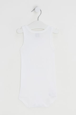 2 bodys sans manches - Blanc et bleu clair