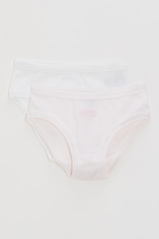 2 culottes - Rose et blanc