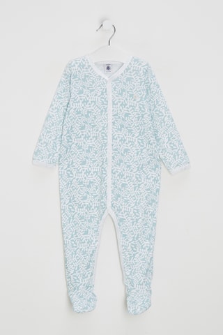 Grenouillère - Blanc et bleu clair