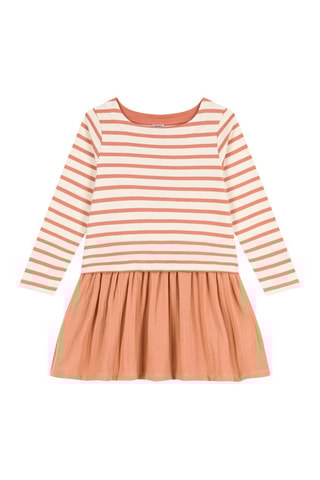 Robe trompe-l’œil - Orange