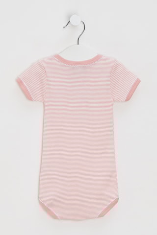 3 bodys - Rose et blanc