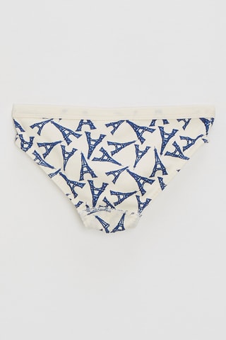 Slip - Blanc et bleu marine