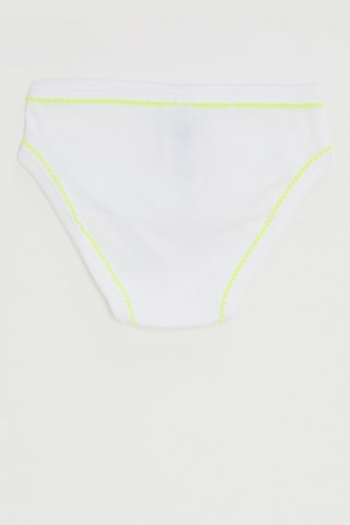 Culotte - Blanc et vert fluo