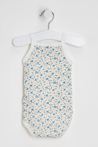 Body - Ecru et bleu cobalt