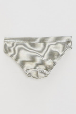 Culotte - Kaki et blanc