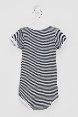 3 bodys - Bleu marine et blanc