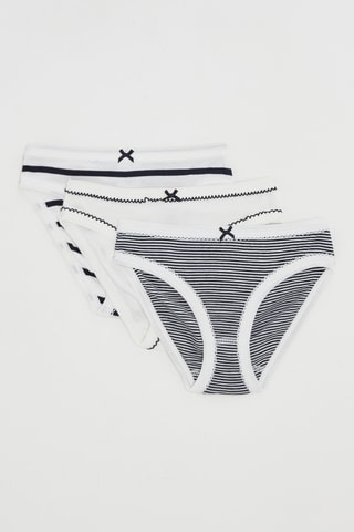 3 culottes - Blanc et noir