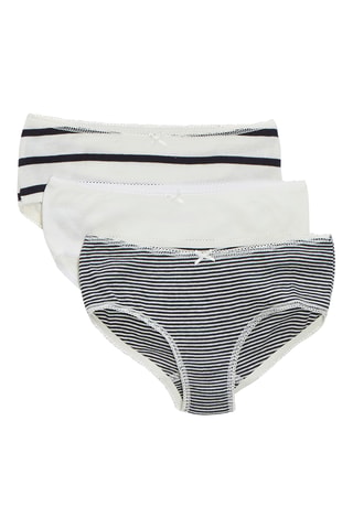 3 culottes - Blanc et noir