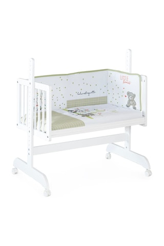 Lit de cododo en bois et linge de lit Kimbo et Lulu - Jusqu'à 8 mois