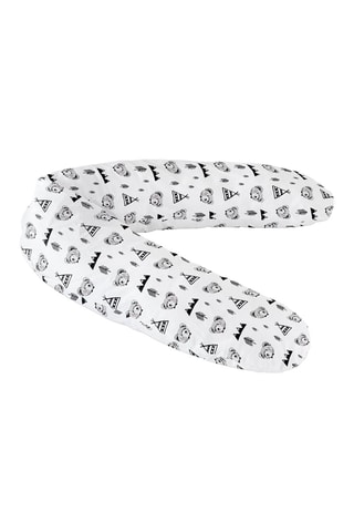 Coussin d'allaitement Sioux Lulu - Blanc et gris - 145 x 25 cm