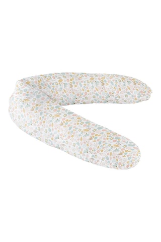 Coussin d'allaitement Lovely Lulu - Blanc et jaune - 145 x 25 cm