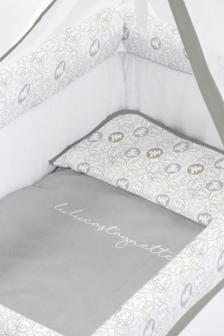 Berceau en bois, ciel de lit et linge de lit All Lulu - Jusqu'à 10 mois