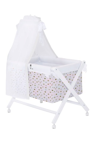 Ensemble berceau London  -  Gris et blanc  - Jusqu'à 10 mois