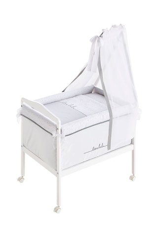 Berceau en bois, ciel de lit et linge de lit Love Lulu - Jusqu'à 8 mois