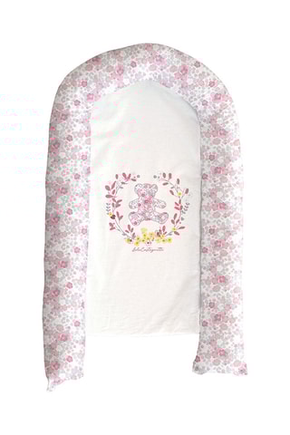 Réducteur de lit Poétik lulu - Rose et gris - Jusqu'à 8 mois