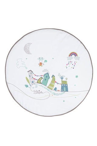 Tapis Lulu Village - Blanc et marron - 90 cm