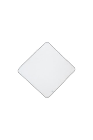 Sortie de bain Jolie môme - Blanc et gris - 100 x 100 cm