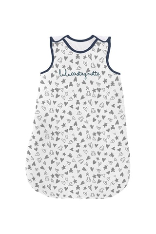 Gigoteuse Allover cour - Blanc et gris - 70 cm