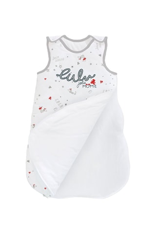 Gigoteuse Jolie môme - Gris et blanc - 70 cm