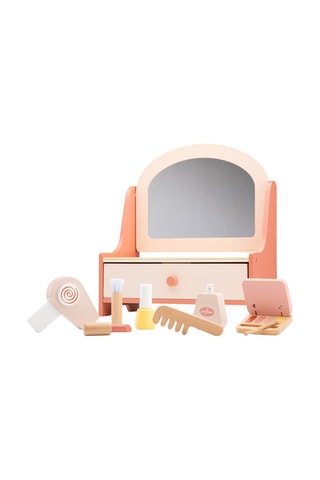 Toeletta e accessori di bellezza in legno - 8 pezzi - Da 3 anni