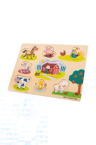 Puzzle fattoria in legno  - 8 pezzi - Da 2 anni