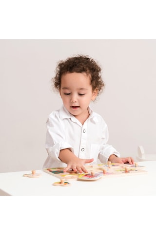 Puzzle fattoria in legno  - 8 pezzi - Da 2 anni