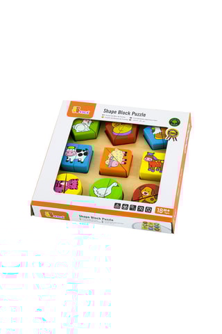 Puzzle in legno Animali della fattoria - 9 pezzi - Da 18 mesi