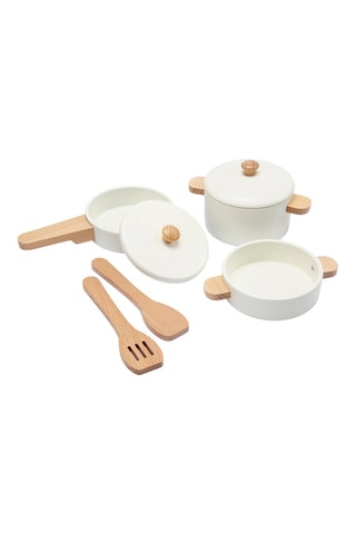 Batteria di pentole in legno - Da 2 anni