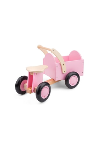 Triciclo con cassone in legno  - Da 1 anno