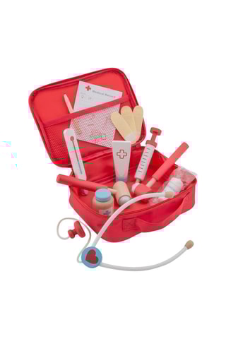 Kit dottore in legno - 12 pezzi - Da 3 anni