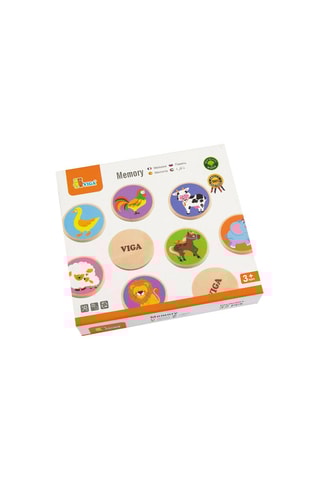 Gioco memory in legno Animali - Da 3 anni