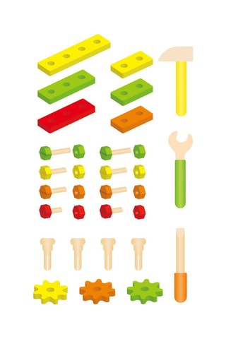 Banco da lavoro trasportabile e pieghevole in legno - Da 3 anni