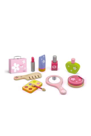 Valigetta dei trucchi in legno - 10 pezzi  - Da 3 anni