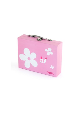 Valigetta dei trucchi in legno - 10 pezzi  - Da 3 anni